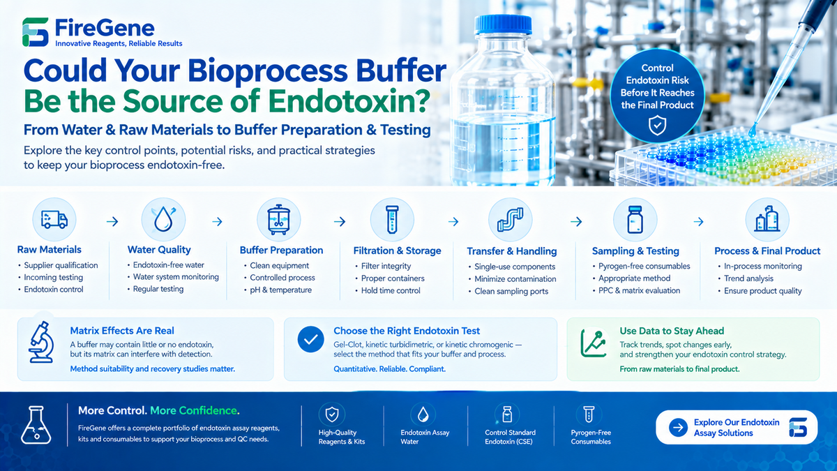 Endotoxin Testing for Bioprocess Buffers: How Buffer Preparation, Water Quality, and Process Handling Affect Endotoxin Control