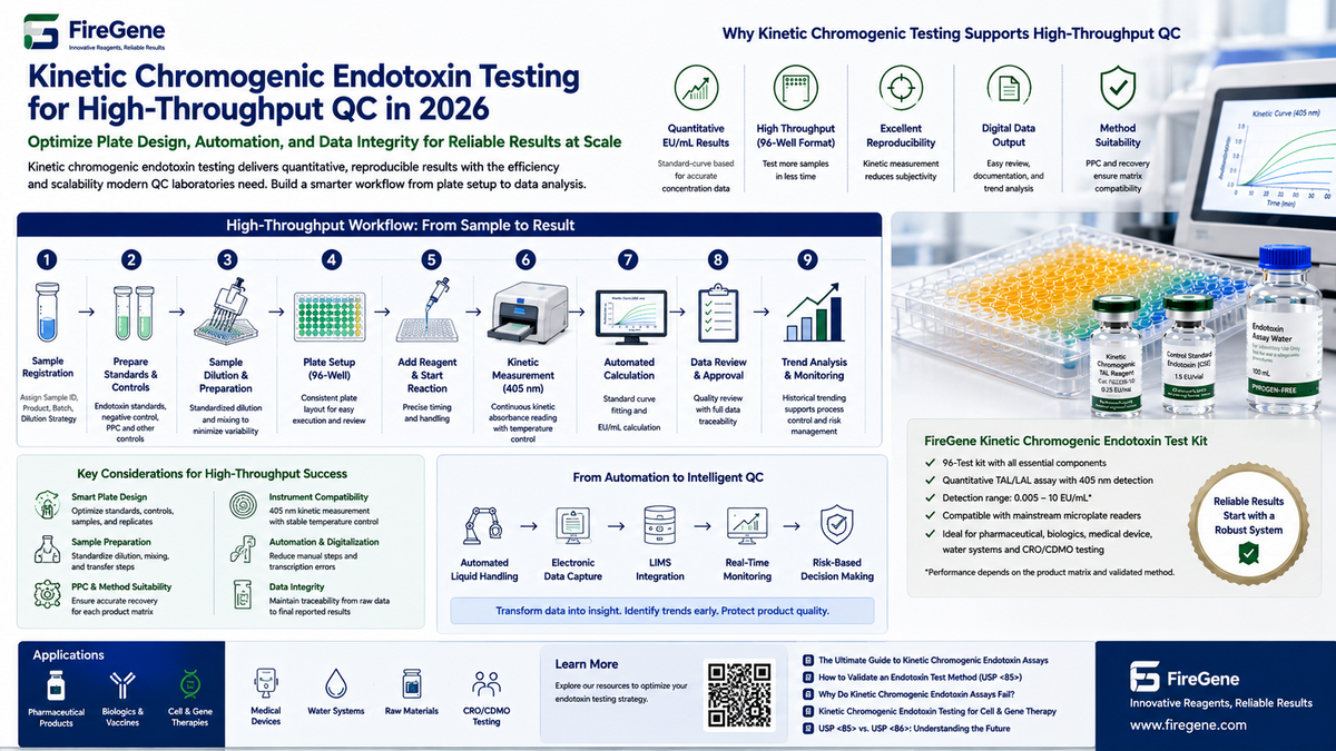 Kinetic Chromogenic Endotoxin Testing for High-Throughput QC: How to Optimize Plate Design, Automation, and Data Integrity in 2026