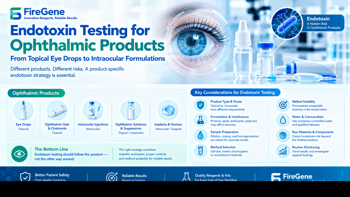 Endotoxin Testing for Ophthalmic Products: From Topical Eye Drops to Intraocular Formulations