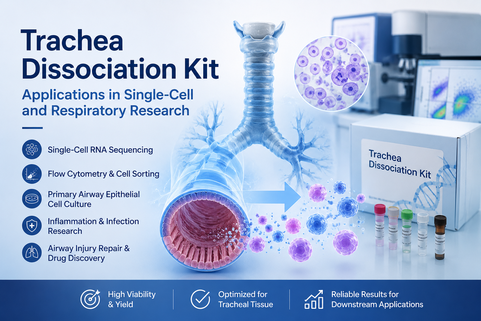 Applications of Trachea Dissociation Kit: Supporting Single-Cell Research and Respiratory Disease Studies