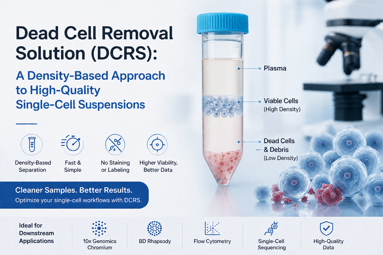 Dead Cell Removal Solution (DCRS): A Density-Based Approach to High-Quality Single-Cell Suspensions
