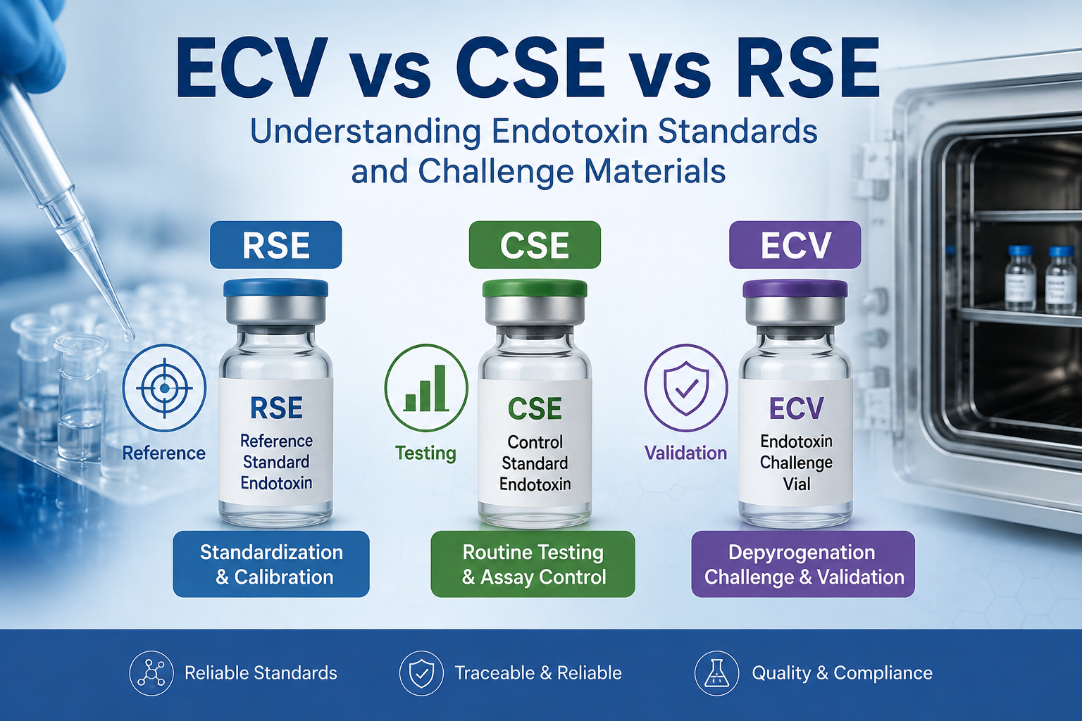 ECV vs CSE vs RSE: Understanding Endotoxin Standards and Challenge Materials