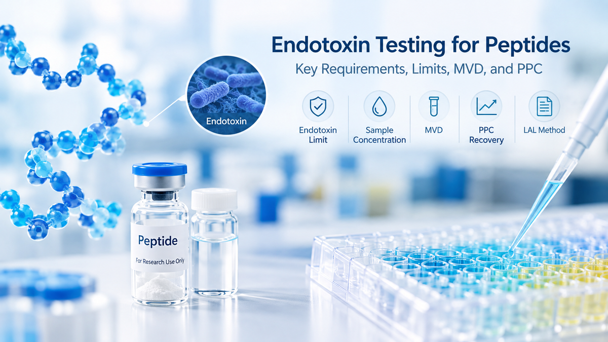 Endotoxin Testing for Peptides: Key Requirements, Limits, MVD, and PPC