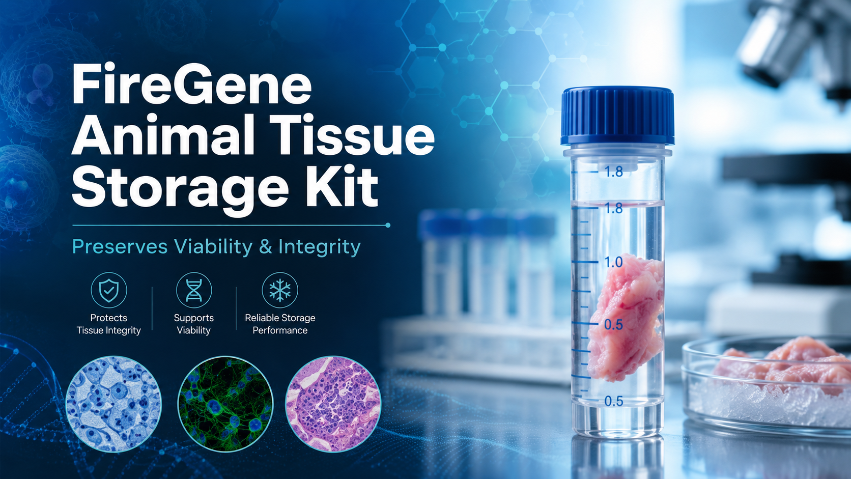 FireGene Animal Tissue Storage Kit: Preserve Viability & Integrity for Reliable Research