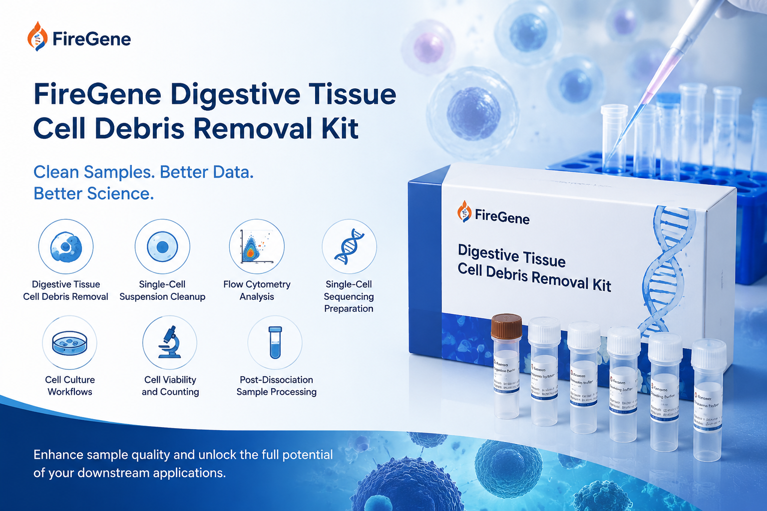 FireGene Digestive Tissue Cell Debris Removal Kit: Key Applications in Modern Single-Cell Workflows