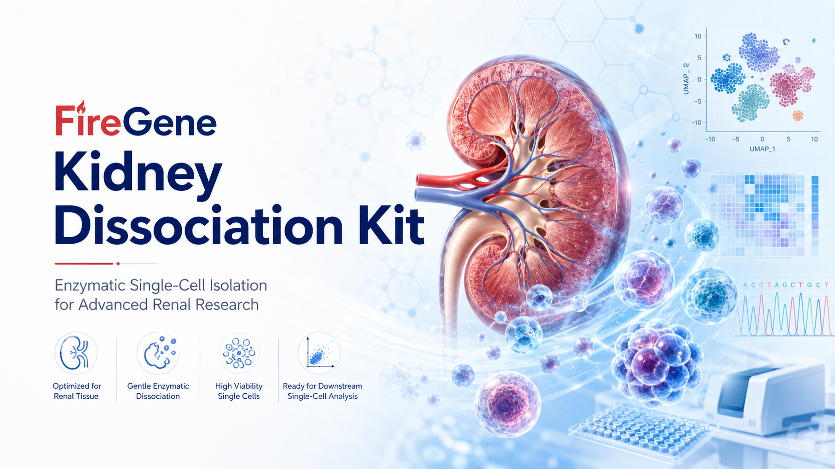 FireGene Kidney Dissociation Kit: Enzymatic Single-Cell Isolation for Advanced Renal Research