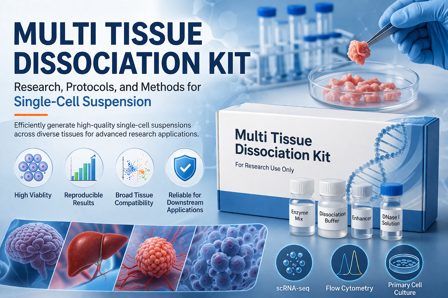 FireGene Multi Tissue Dissociation Kit: Research, Protocols, and Methods for Single-Cell Suspension