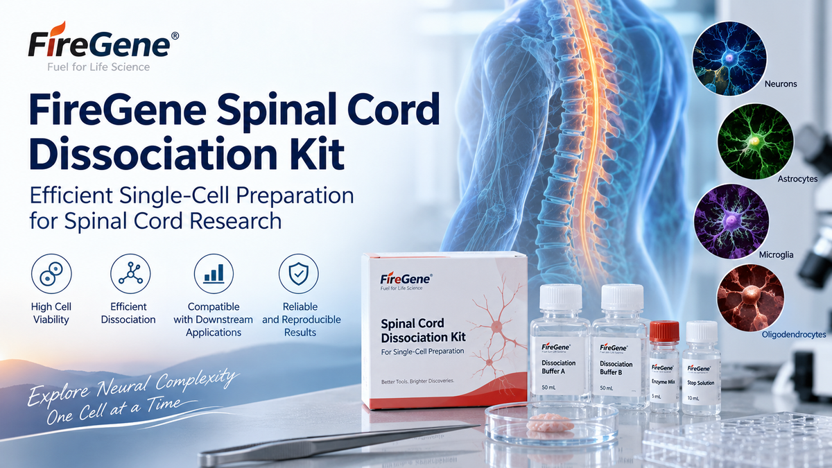 FireGene Spinal Cord Dissociation Kit: Efficient Single-Cell Preparation for Spinal Cord Research