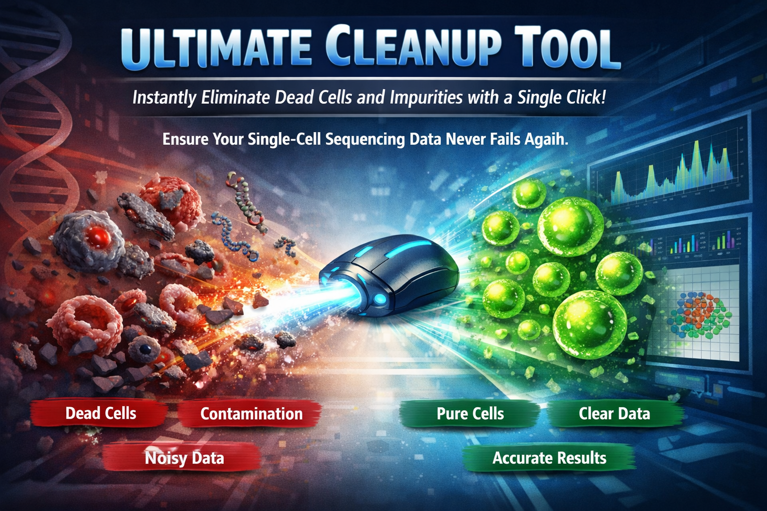 Introducing the "Ultimate Cleanup Tool": Instantly Eliminate Dead Cells and Impurities with a Single Click—Ensuring Your Experimental Data Never Fails Again.