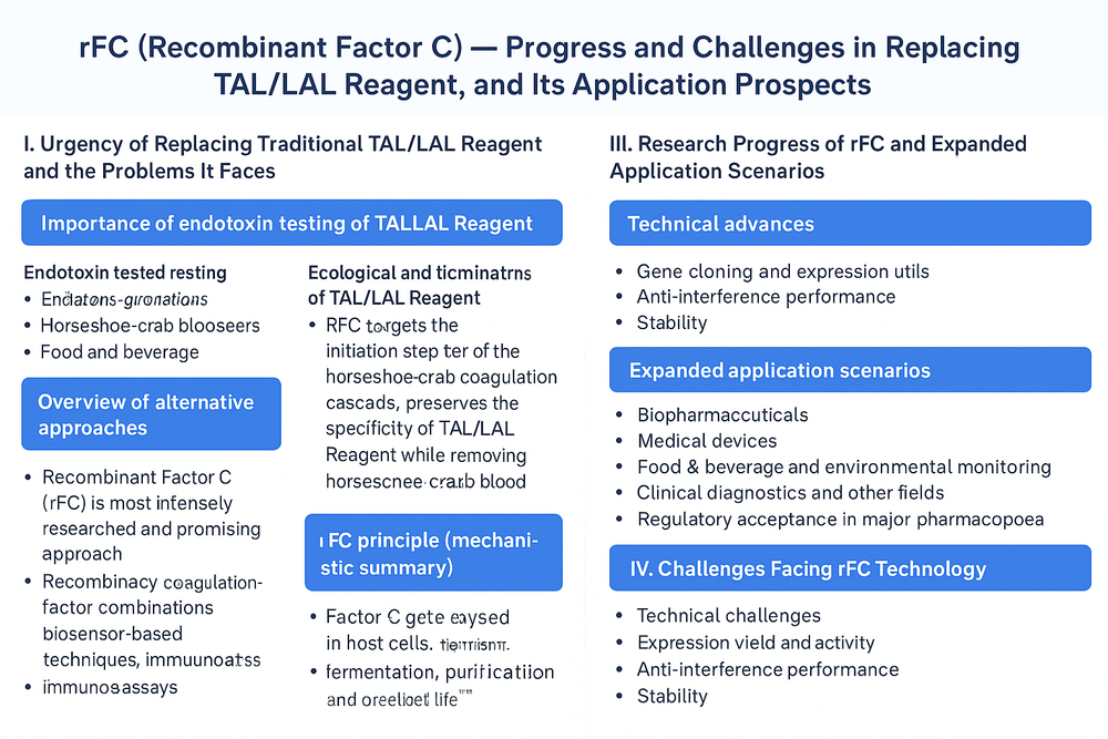 rFC (Recombinant Factor C) — Progress and Challenges in Replacing TAL/