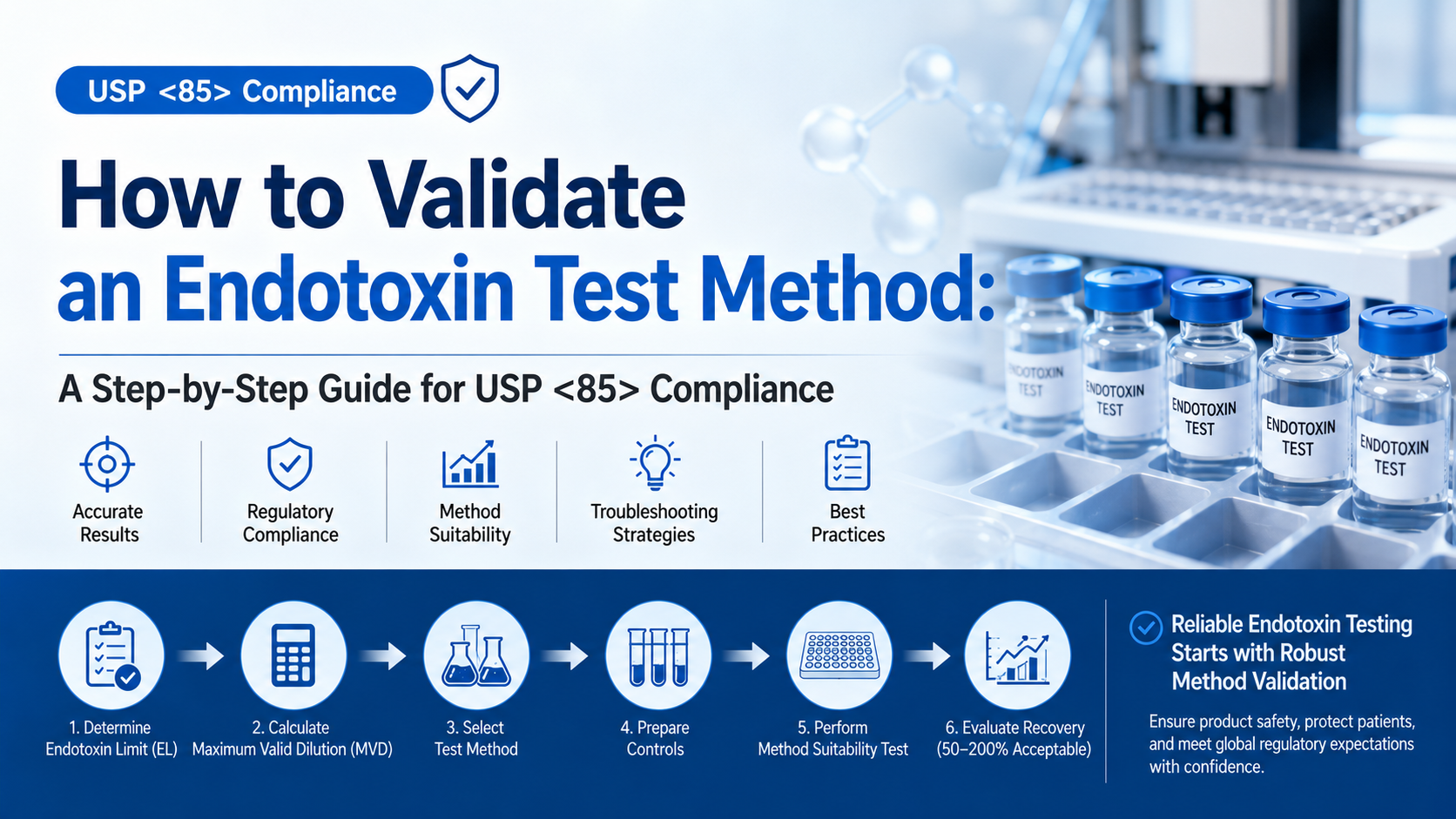 How to Validate an Endotoxin Test Method: A Step-by-Step Guide for USP <85> Compliance