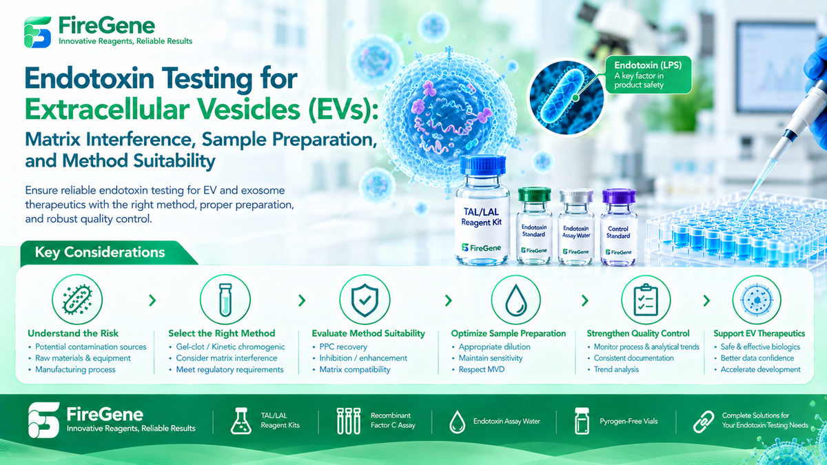 Endotoxin Testing for Extracellular Vesicles (EVs): Matrix Interference, Sample Preparation, and Method Suitability