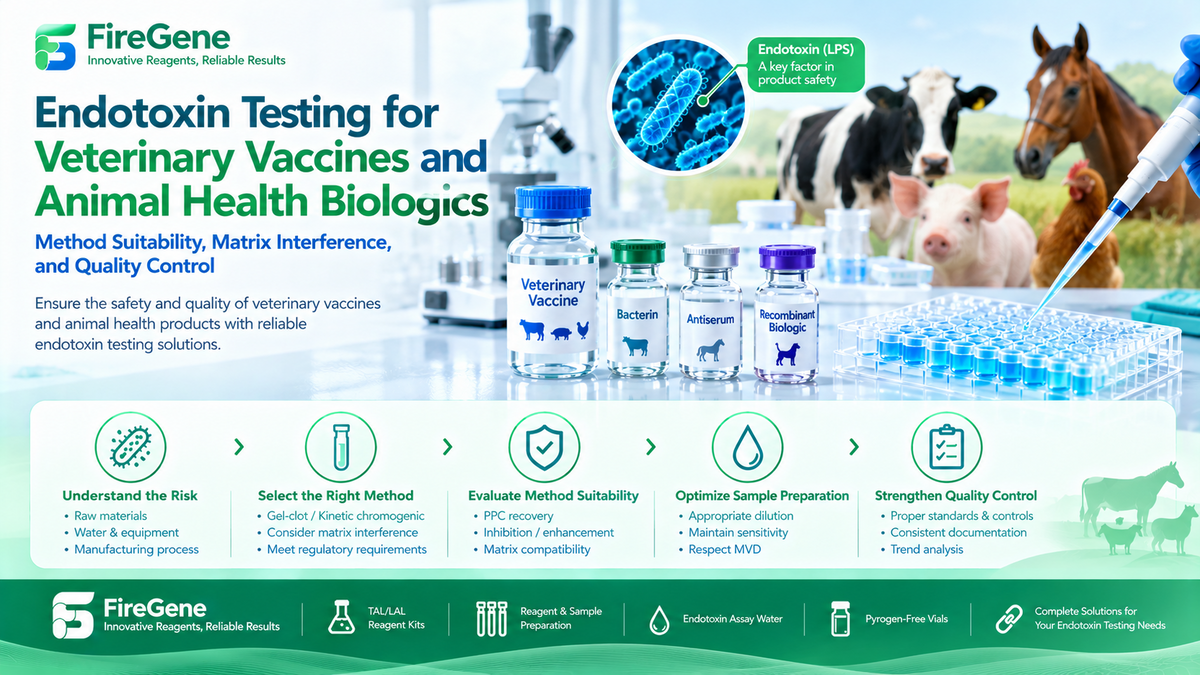Endotoxin Testing for Veterinary Vaccines and Animal Health Biologics: Method Suitability, Matrix Interference, and Quality Control