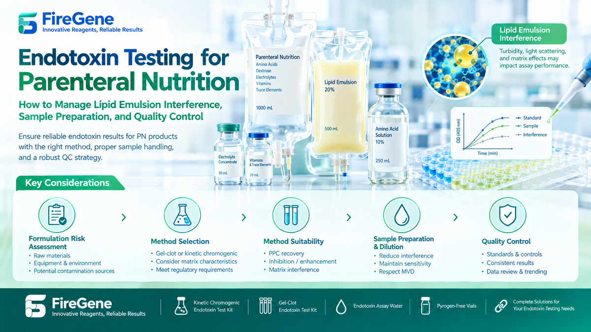 Endotoxin Testing for Parenteral Nutrition: How to Manage Lipid Emulsion Interference, Sample Preparation, and Quality Control