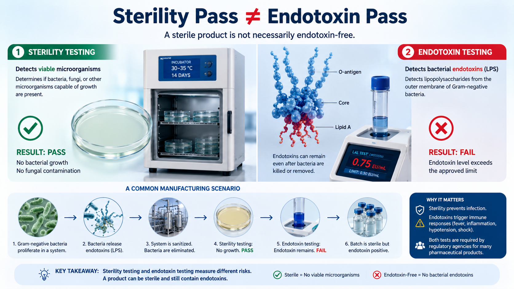 Why Sterility Does Not Guarantee Endotoxin-Free Products