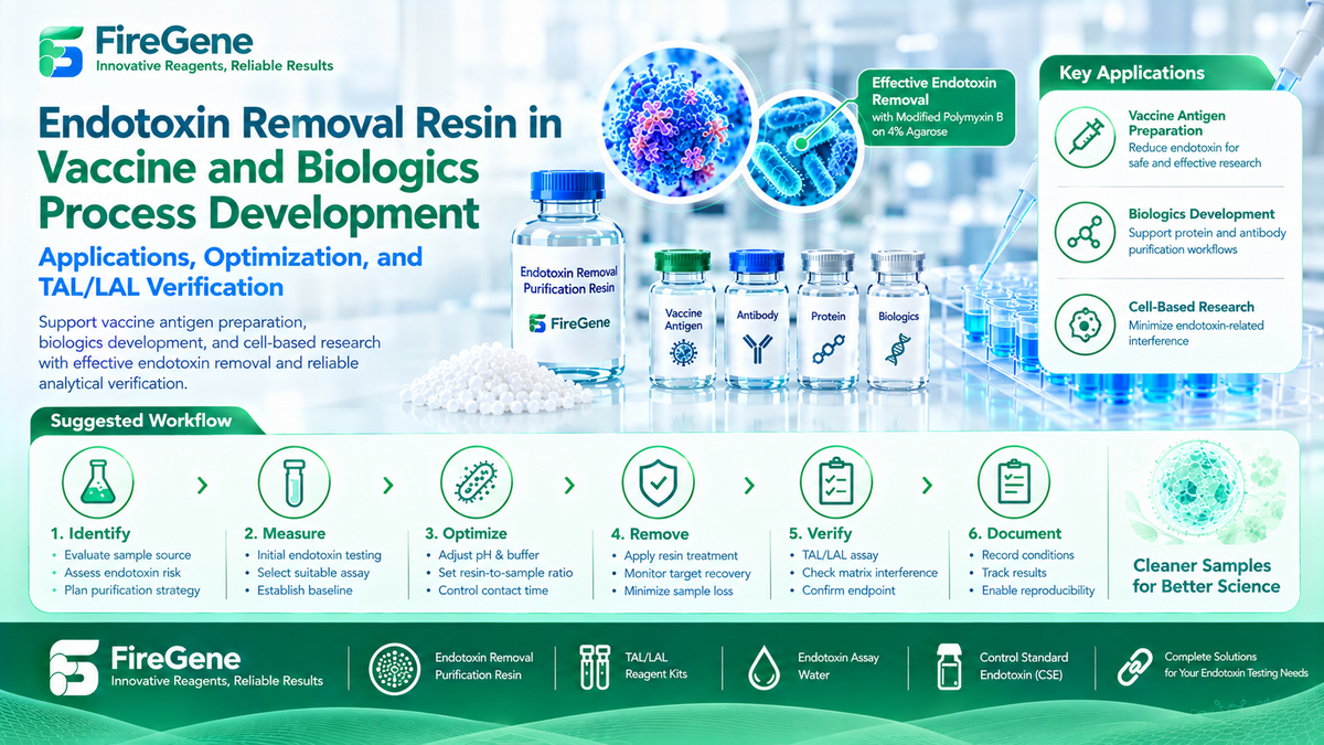 Endotoxin Removal Resin in Vaccine and Biologics Process Development: Applications, Optimization, and TAL/LAL Verification