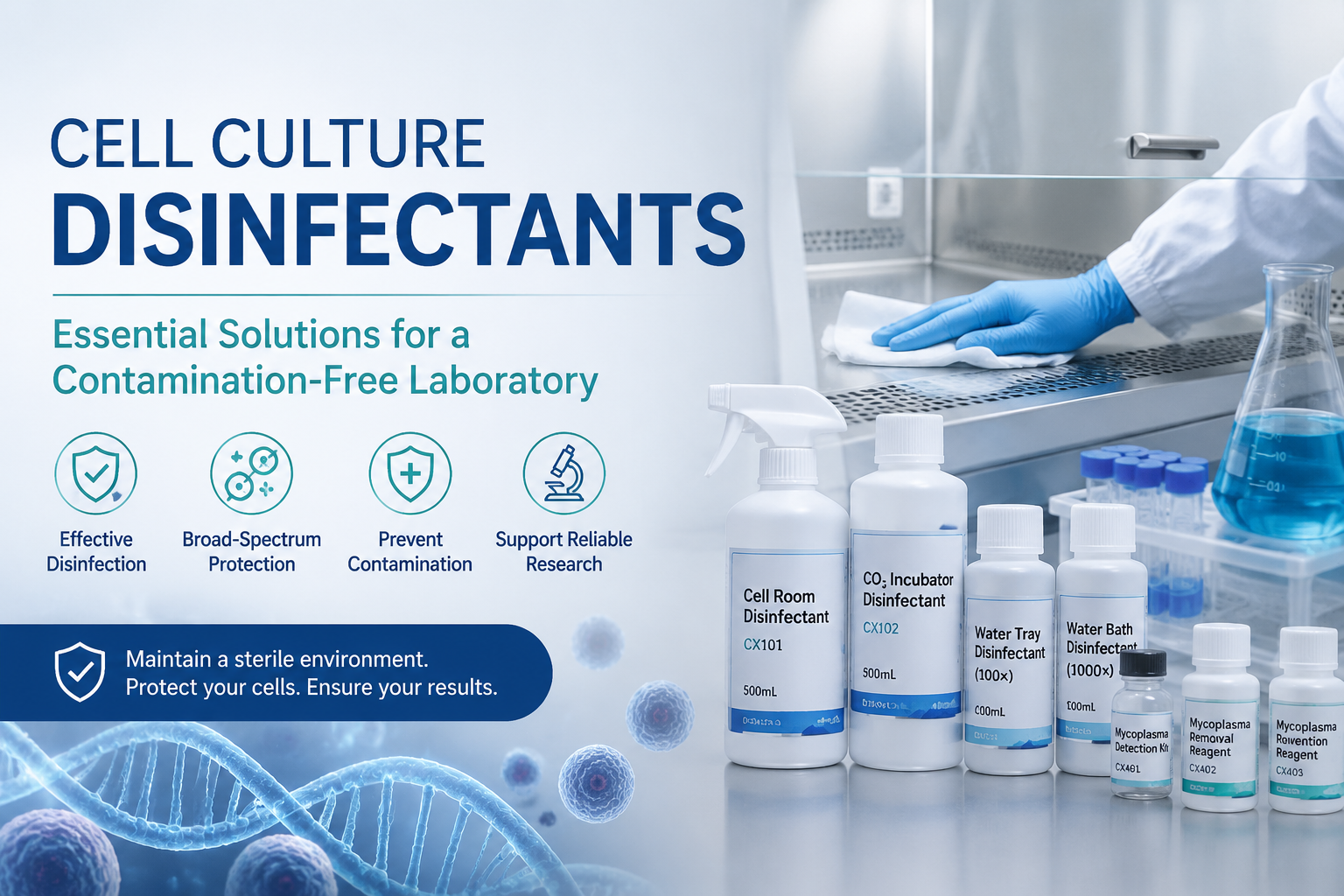 Cell Culture Disinfectants: Essential Solutions for Maintaining a Contamination-Free Laboratory Environment