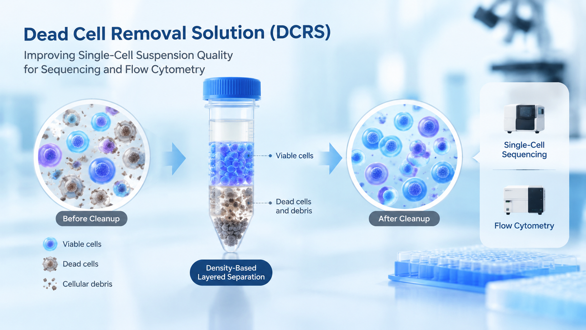 Dead Cell Removal Solution (DCRS): A Critical Step for High-Quality Single-Cell Sequencing and Flow Cytometry