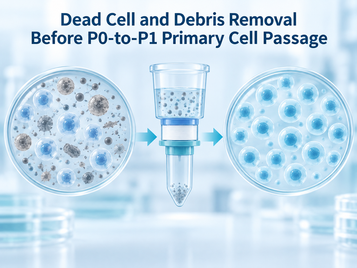 Dead Cell and Debris Removal Before P0-to-P1 Primary Cell Passage