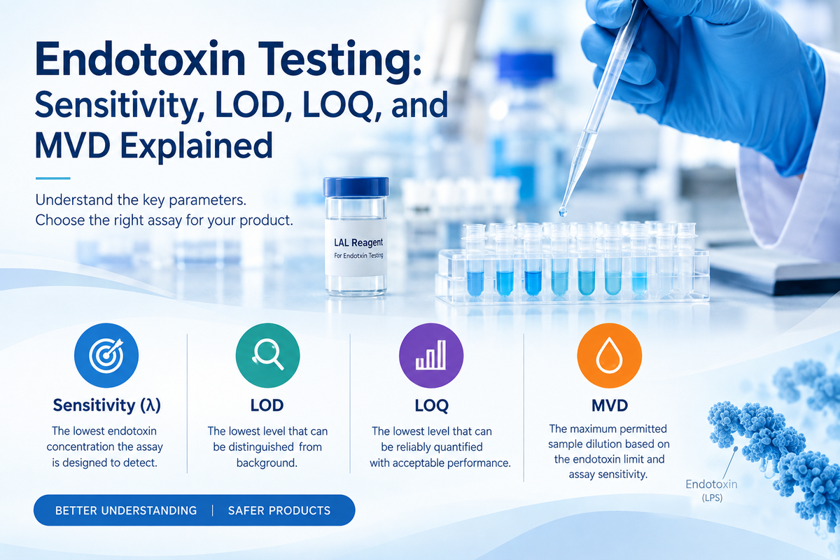Endotoxin Testing: Sensitivity, LOD, LOQ, and MVD Explained