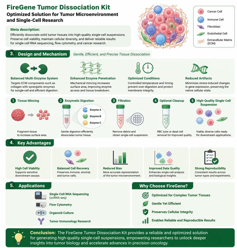 FireGene Tumor Dissociation Kit: Optimized Solution for Tumor Microenvironment and Single-Cell Research