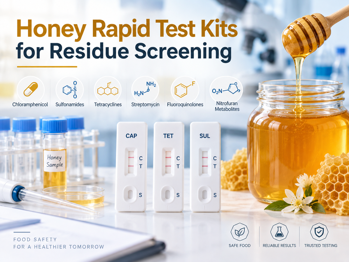 Honey-Specific Rapid Test Kits for Antibiotic and Veterinary Drug Residue Screening