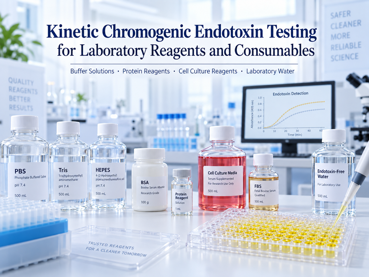 Kinetic Chromogenic Endotoxin Testing for Laboratory Reagents and Consumables