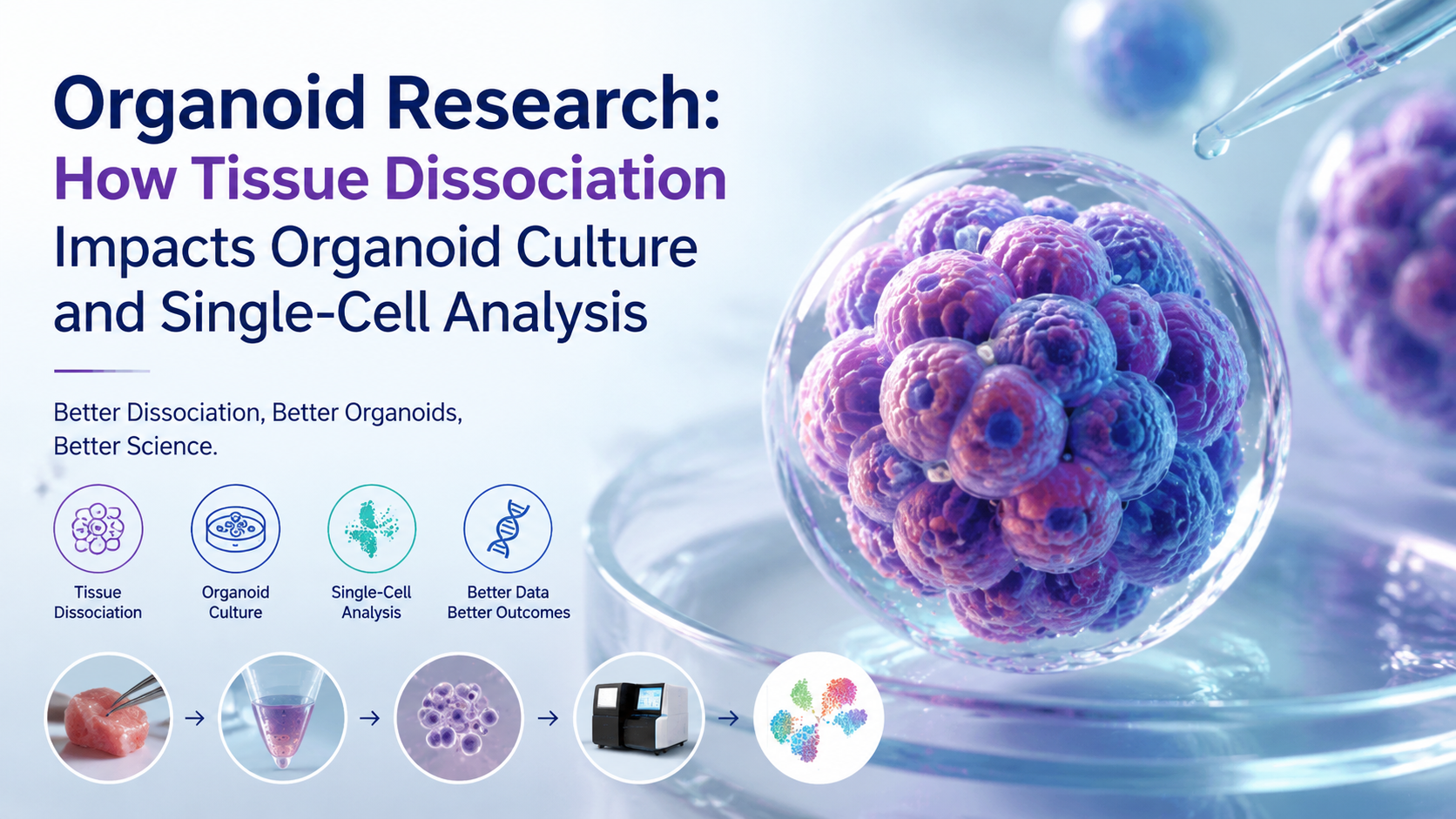 Organoid Research: How Tissue Dissociation Impacts Organoid Culture and Single-Cell Analysis