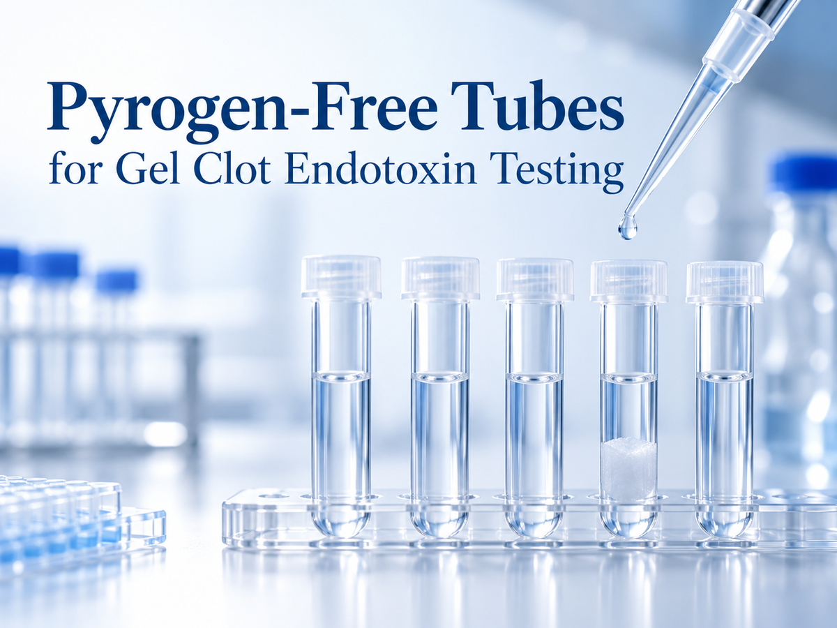 Pyrogen-Free Tubes for Gel Clot Endotoxin Testing
