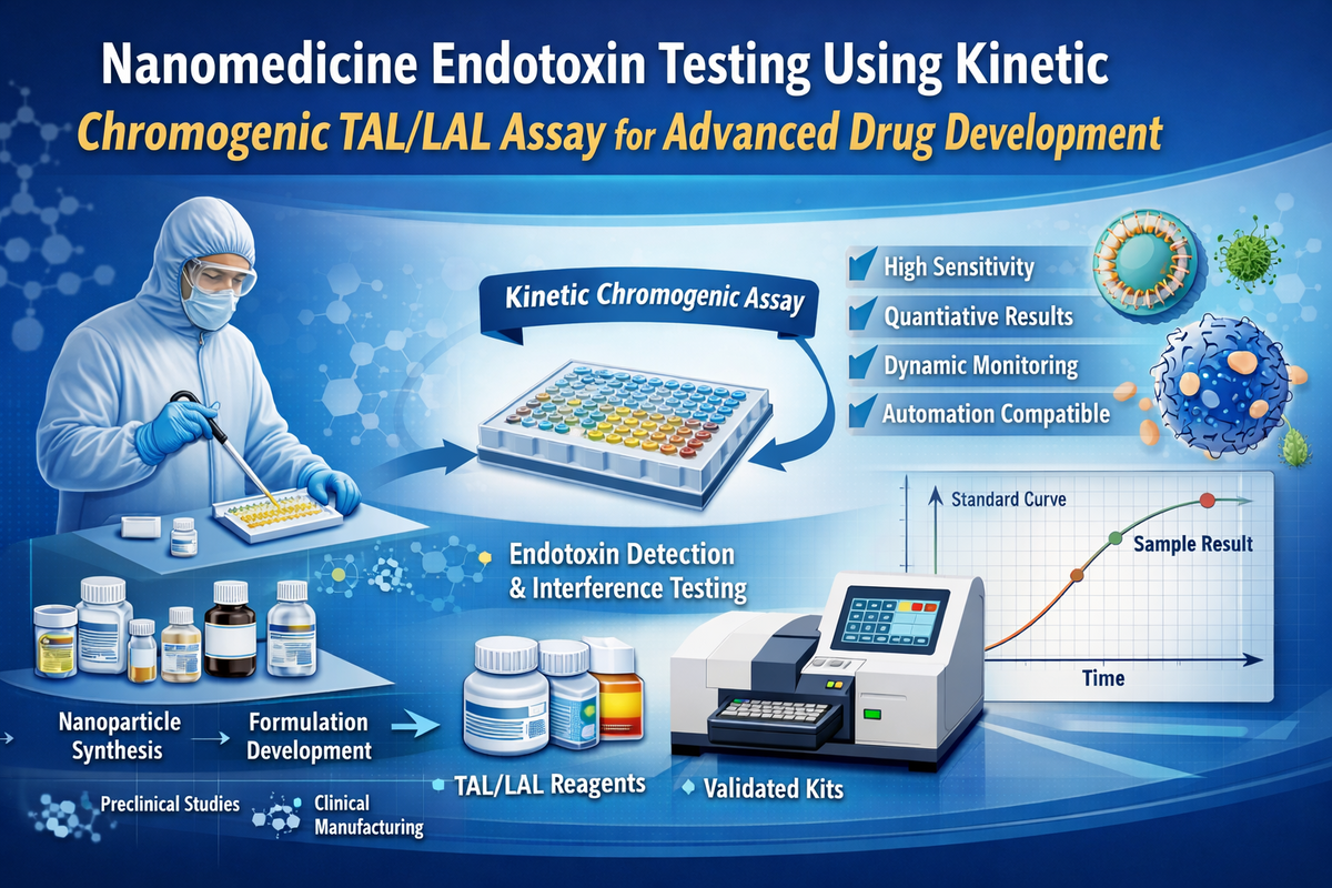 Nanomedicine Endotoxin Test Using Kinetic Chromogenic TAL/LAL Reagent