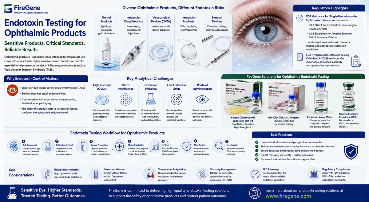 Endotoxin Testing for Ophthalmic Products: Why Intraocular Applications Require a Different Testing Strategy in 2026